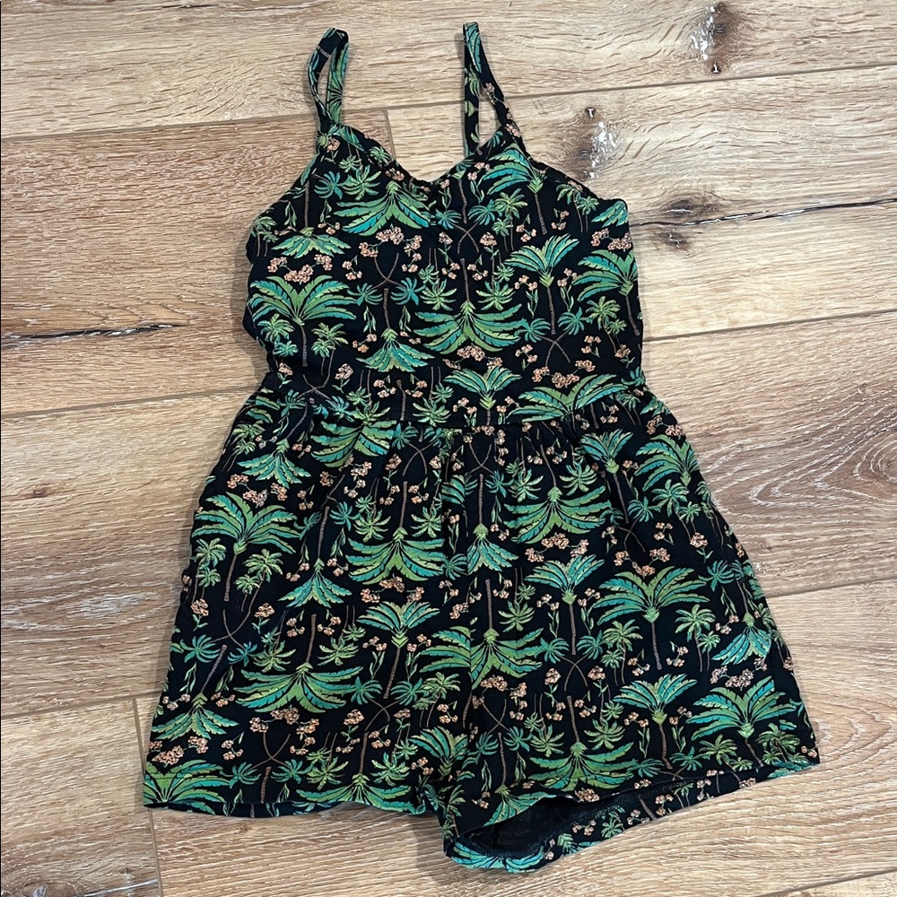 Old Navy Black and Green Kids Romper